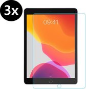 iPad 10.2 2019 Screenprotector Tempered Glass Gehard Cover - 3 PACK