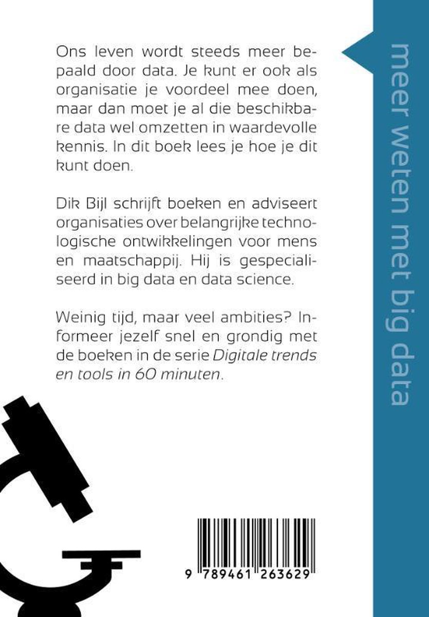 Digitale trends en tools in 60 minuten  -   Meer weten met big data in 60 minuten - back cover