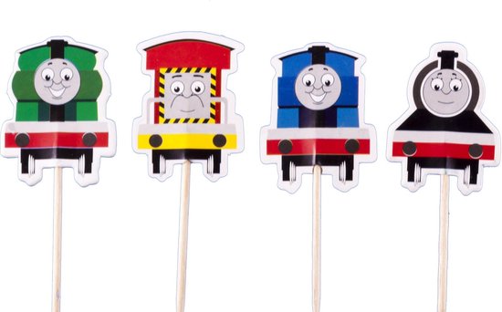 Grammatica Verloren hart registreren Thomas de trein |24 stuks|cupcake - cupcake decoratie - cupcake versiering  - cupcake... | bol.com