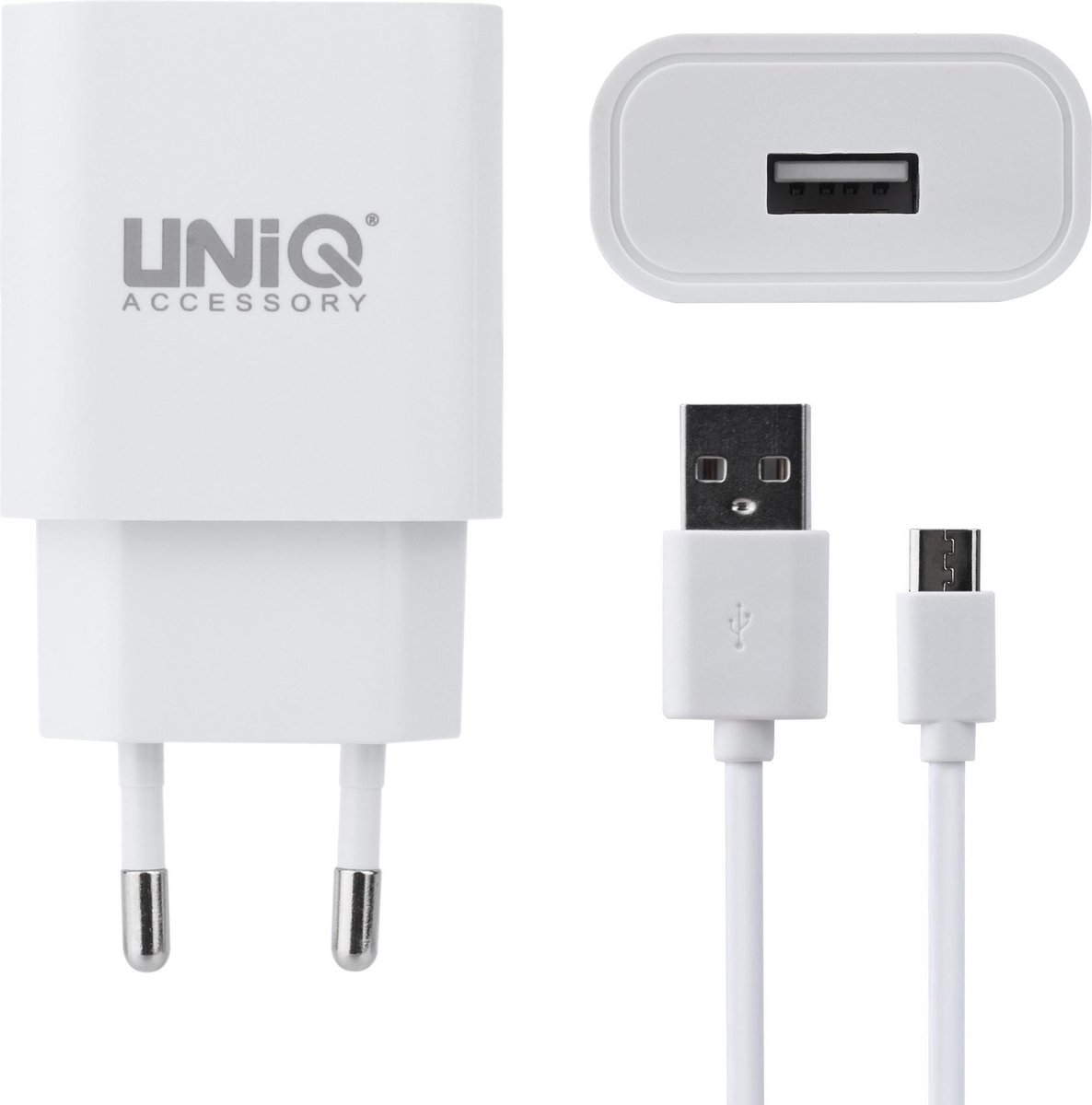 UNIQ Accessory 2.4A travel charger - USB Type-C Wit (CE)
