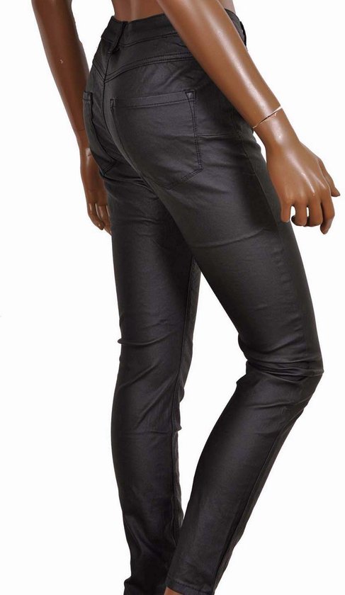 Stamboom uitvegen Dapper Coated jeans broek van GOODIES zwart - Maat 48 | bol.com