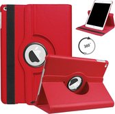 HB Hoes Geschikt voor Apple iPad 10.2 (2019) - Draaibare Tablet Book Cover - Rood