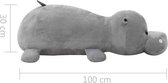 Grote knuffel (INCL kleine knuffel) Nijlpaard Pluche 100x30cm - Nijlpaard Speelgoed - Nijlpaard knuffels - Boerderij knuffels