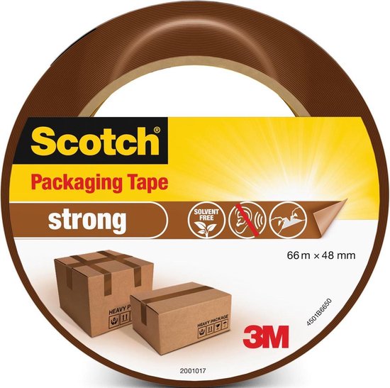 Scotch® 309 Verpakkingstape PP, 50 mm x 66 m, Transparant (pak 6 x 66 meter) - Scotch