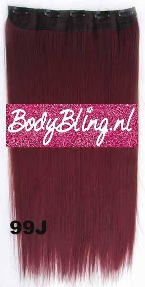 Clip in hairextensions 1 baan straight 99J