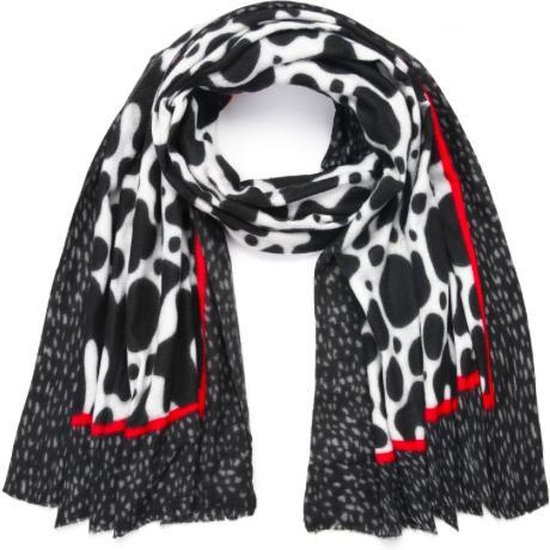 Leopard sjaal rood/zwart | bol.com