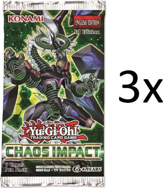 Afbeelding van het spel Yu-Gi-Oh! - Chaos Impact 3 booster box pakjes box