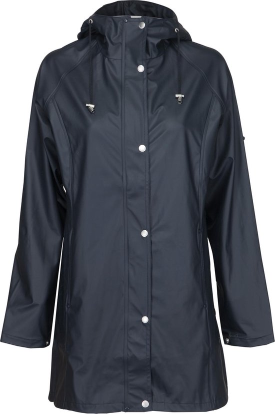 Ilse Jacobsen regenjas waterbestendig donkerblauw maat 38