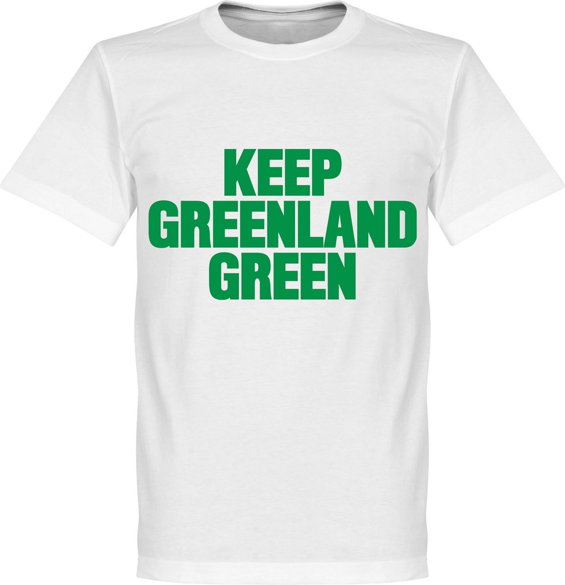 Keep Greenland Green T-Shirt - Wit - 4XL