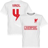 Liverpool Virgil 4 Team T-Shirt - Wit - 4XL