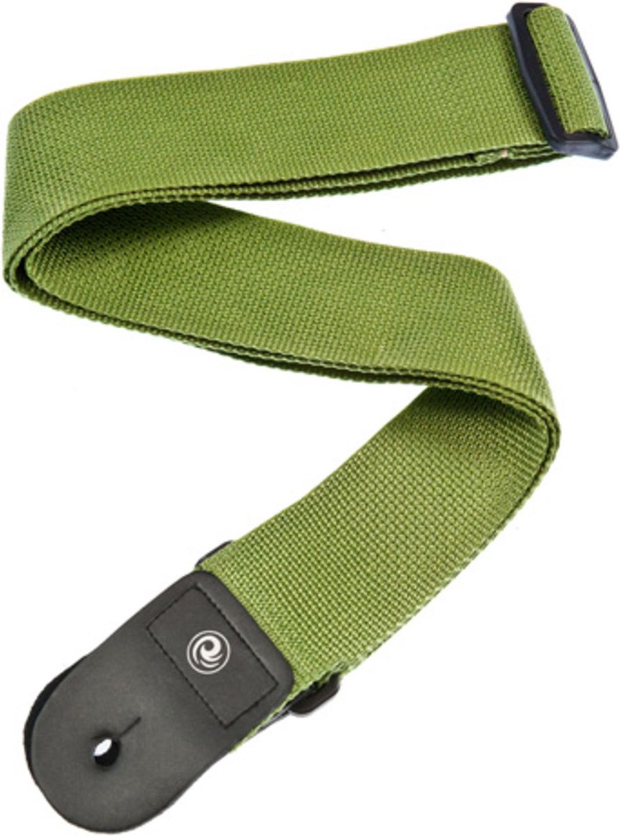 D'Addario gitaarband PWS107 Nylon groen - Gitaarband