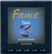 Set van 5 - Fame bas snaren,5er,45-130 nikkel Plated Steel