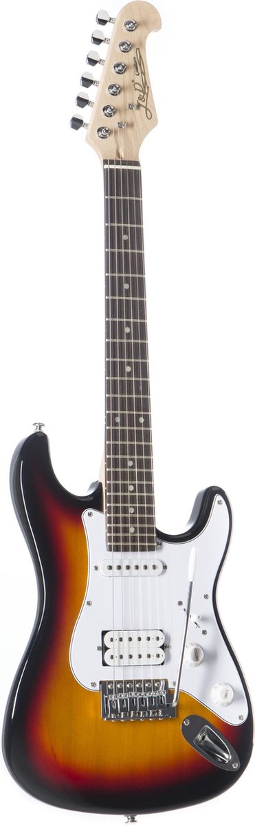 J & D ST-MINI Sunburst - ST-Style elektrische gitaar