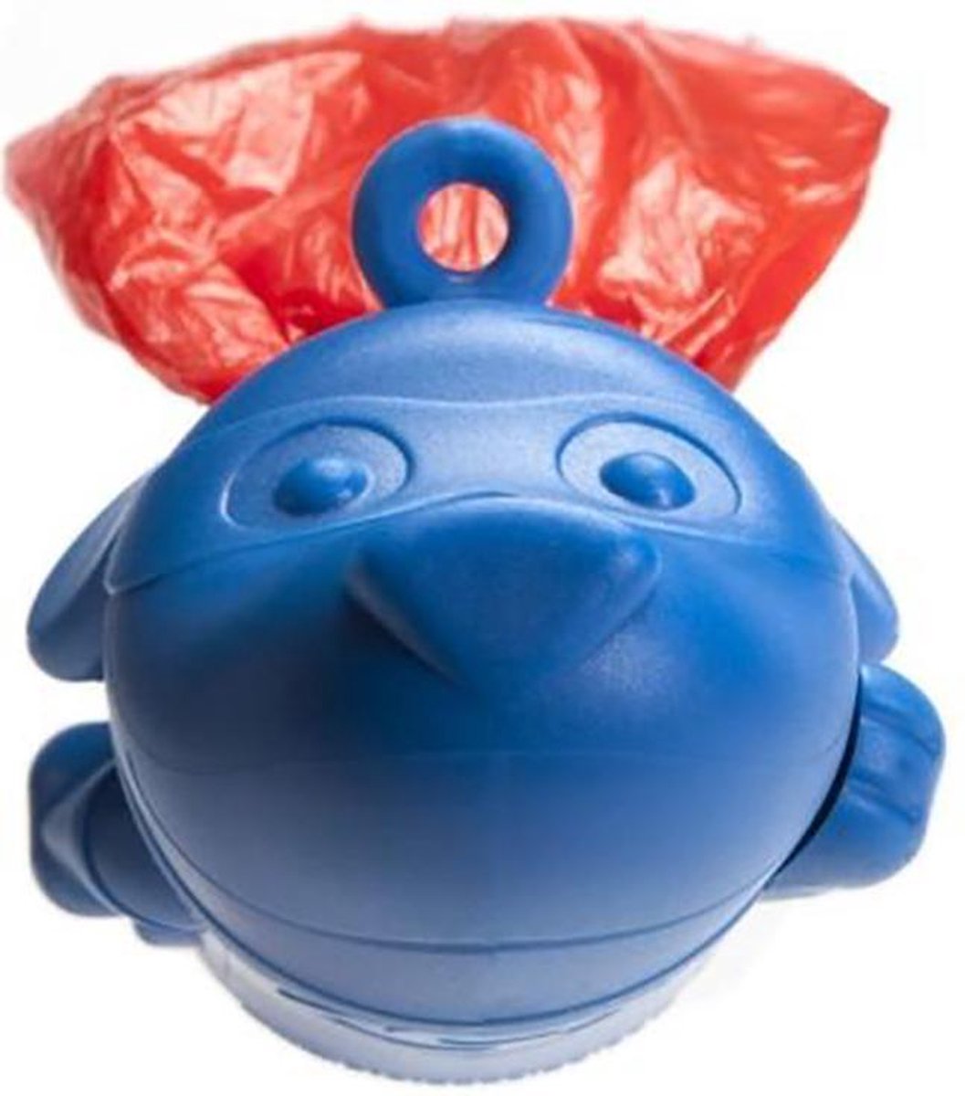 Hondenfreund Poepzakdispenser voor hondenpoepzakjes met 2 mogelijkheden voor bevestiging, rode gassizakdispenser