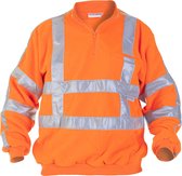 Fleece signalisatie sweater Texel RWS oranje, maat L