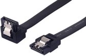SATA III Kabel met 90º hoek - 50cm - 7-Polig - 6GB/s - ZWART