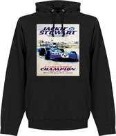 Jackie Stewart Poster Hoodie - Zwart - XXL