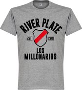 River Plate Established T-Shirt - Grijs - XXL