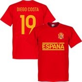 Spanje Diego Costa Team T-Shirt - Rood - S
