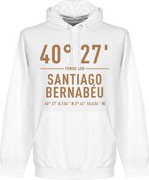 Real Madrid Santiago Bernabeu Coördinaten Hoodie - Wit - S