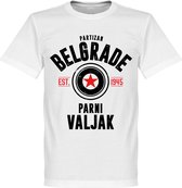Partizan Belgrado Established T-Shirt - Wit - XL