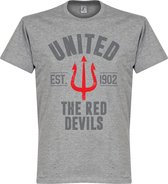 Manchester United Established T-Shirt - Grijs - XXXL