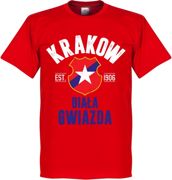 Wisla Krakow Established T-Shirt - Rood