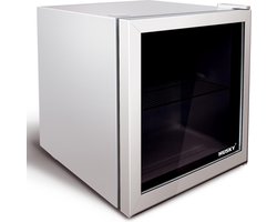 Husky KK50-281-NL-HU - Mini Koelkast - Met Glazen Deur - 50 Liter - Zilver