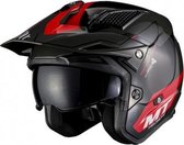 HELM DISTRICT SUMMIT SV ZWART/ROOD XXL