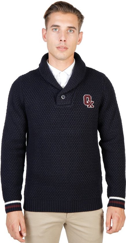 Oxford University Trui Heren OXFORD TRICOT SHAWL NAVY bol