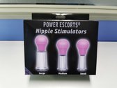 Power escort - BR169 - Nipple stimulators - Starter 3 Pack - Nipple pompen - Small Medium & Large