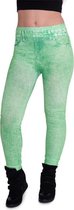 Neon groene jeans legging