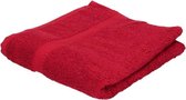 Serviette abordable rouge 50 x 100 cm 420 grammes - Serviettes de bain en textile pour salle de bain