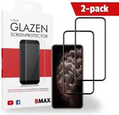2-pack BMAX geschikt voor de Apple iPhone 11 Pro Max Screenprotector Full Cover Glas | Dekt het volledige scherm! | Beschermglas | Tempered Glass