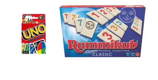 ondersteboven programma hier Gezelschapsspel - Uno & Rummikub - 2 stuks | Games | bol.com