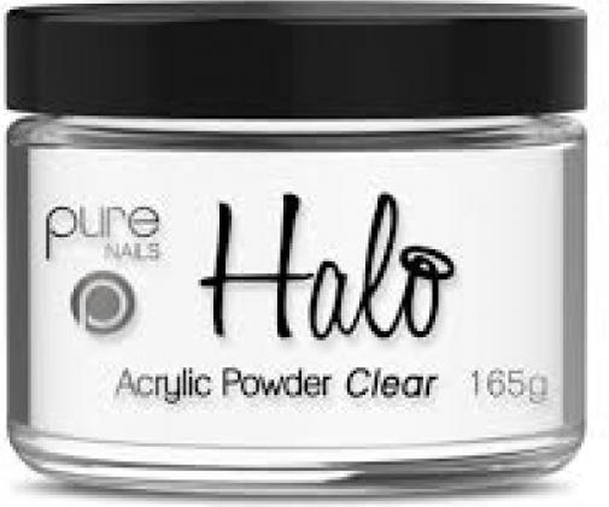 Pure Nails Halo Acrylic Powder Clear - 165 gr