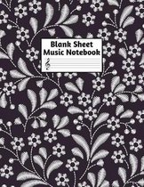 Blank Sheet Music Notebook