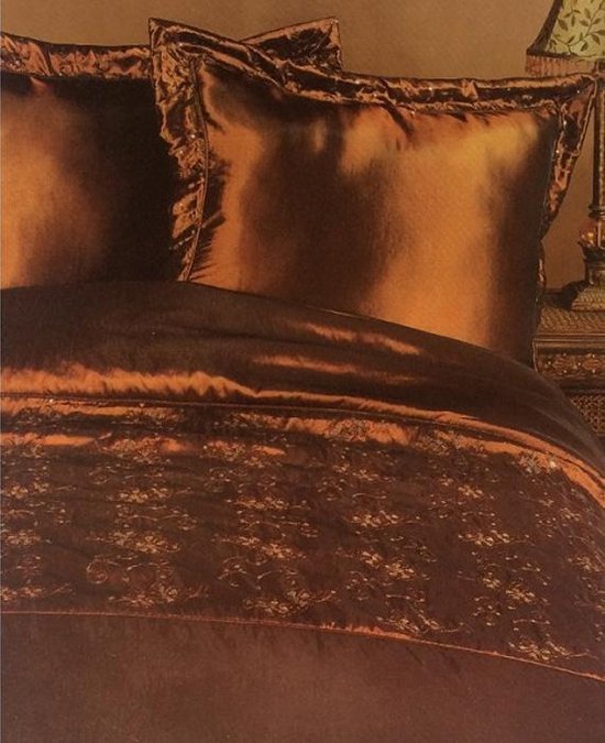 Essenza Oman Dekbedovertrek - Eenpersoons - 140x200/220 cm - Brown