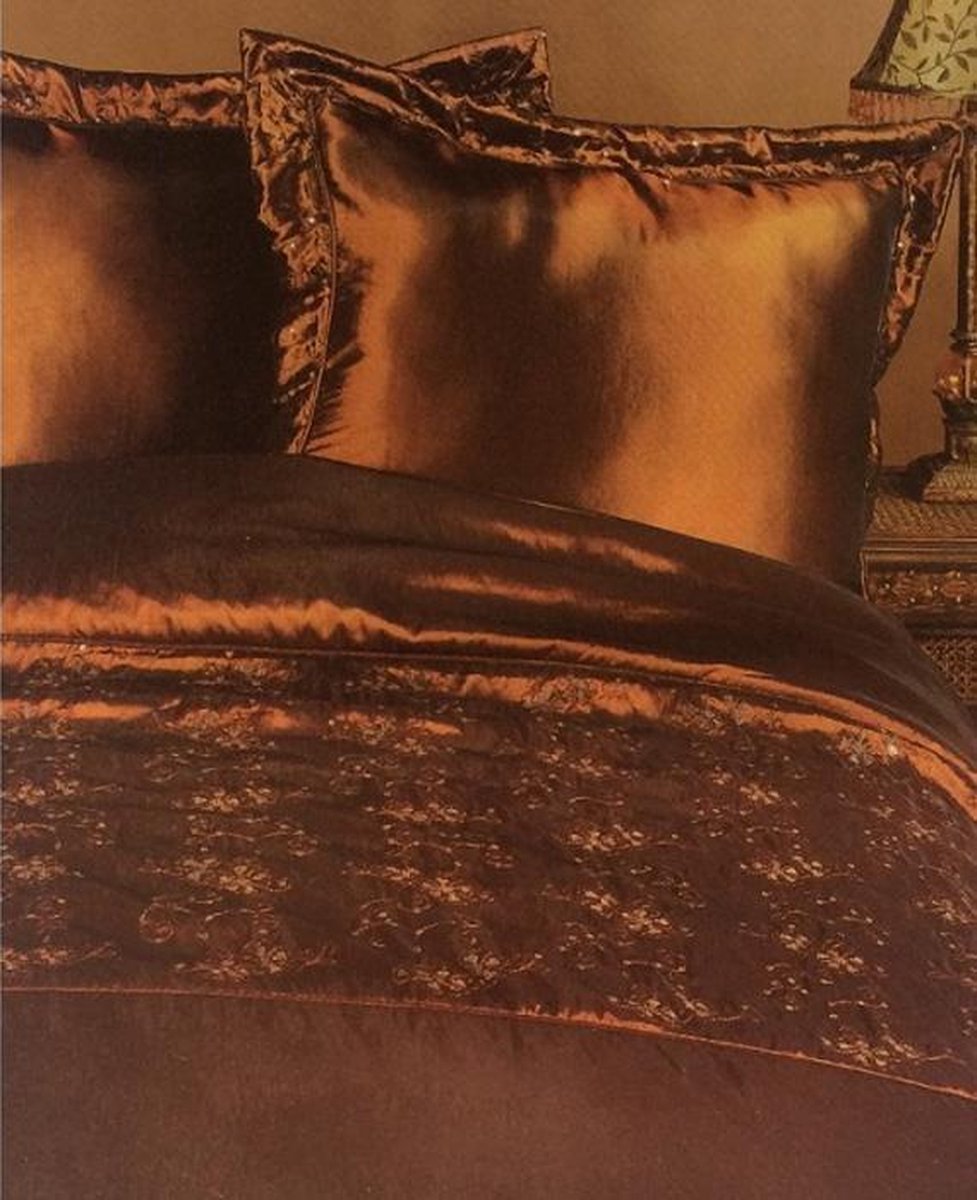 Essenza Oman Dekbedovertrek - Eenpersoons - 140x200/220 cm - Brown