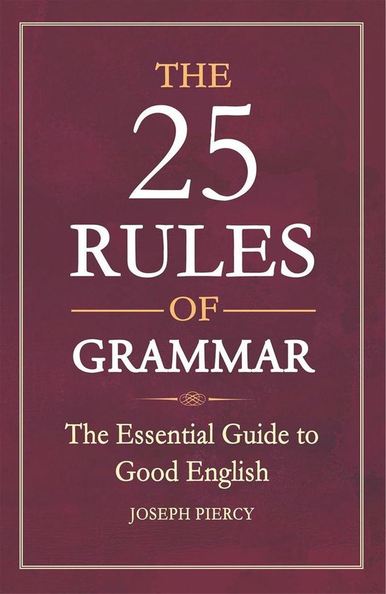 The 25 Rules of Grammar - cover