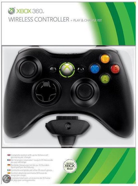 Xbox 360 Wireless Controller + Play & Charge Kit bol