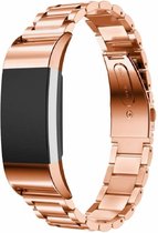 Metalen armband / polsbandje voor Fitbit Charge 2 - Rose Goud