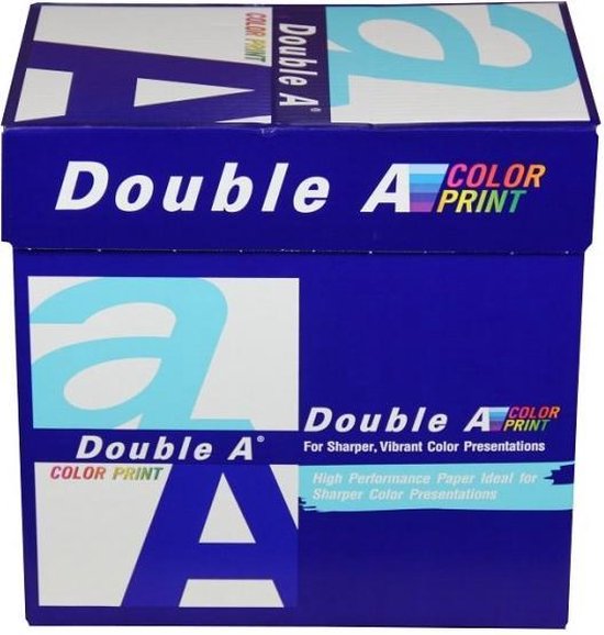 Nietje Talloos schrijven Double A Color print A4 Papier 5 pakken (90 grams) wit (Origineel) | bol.com
