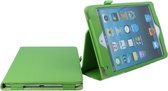 Apple iPad mini 4 Leather Stand Case Groen Green