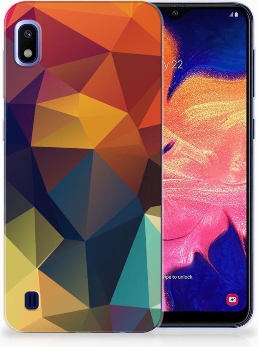Samsung Galaxy A10 TPU Hoesje Polygon Color