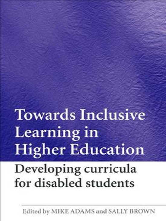 Towards Inclusive Learning in Higher Education - cover