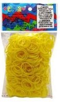 Rainbow Loom Elastiekjes - Rubber Bands Geel - 600 stuks