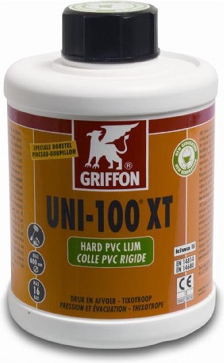 Griffon UNI-100 XT geurarme pvc-lijm 1.000 ml
