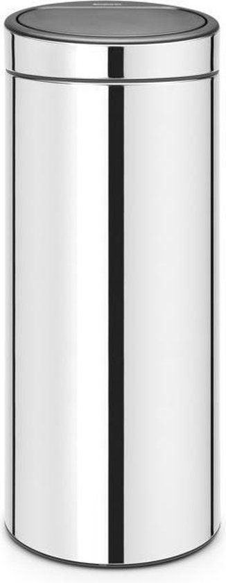 Brabantia Touch Bin Prullenbak - 30 liter - Brilliant Steel