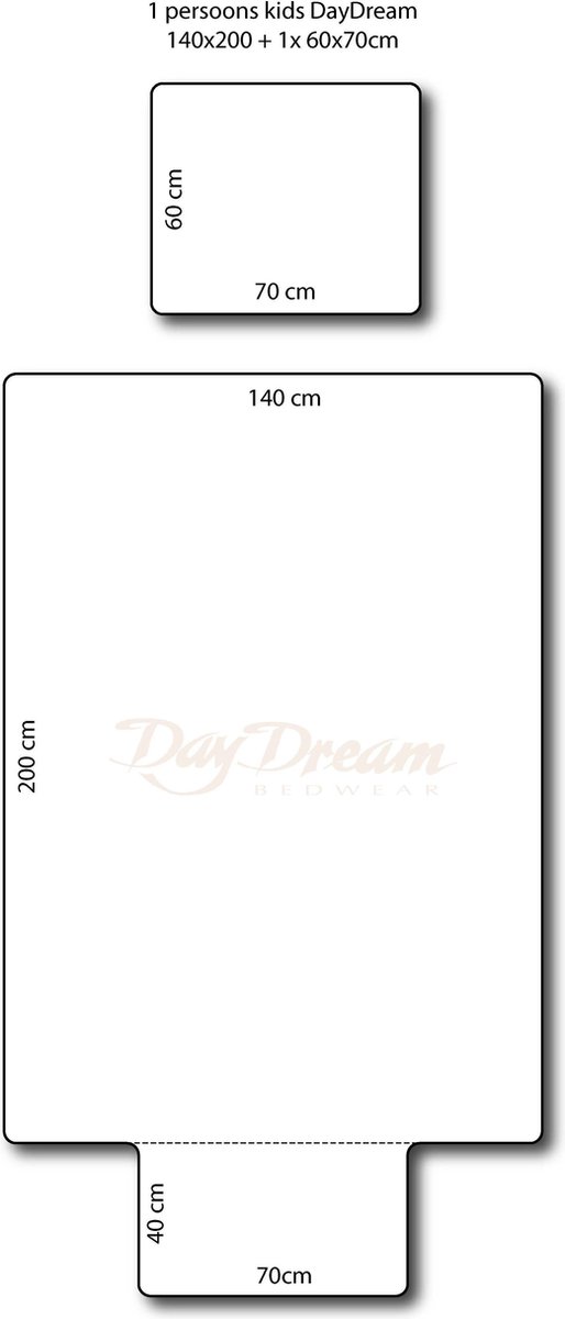 Day Dream Trein - Dekbedovertrek - Eenpersoons - 140x200 cm + 1 kussensloop  60x70 cm -... | bol.com